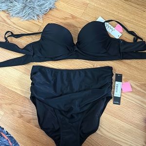 NWT Nicole miller black bikini
